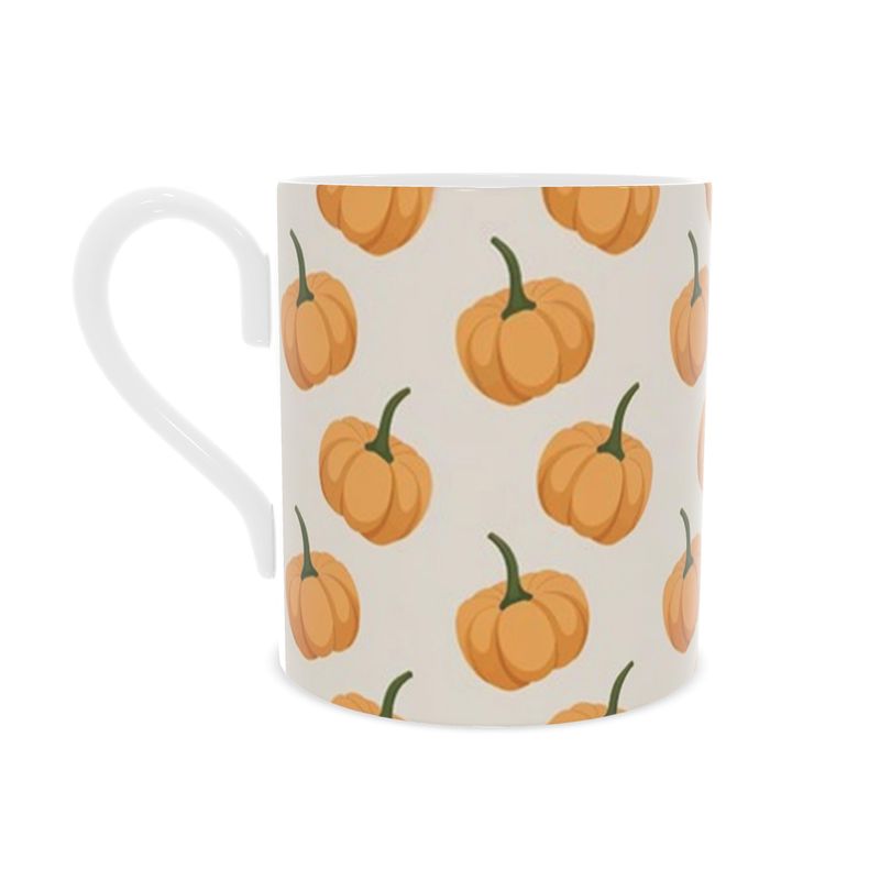 Handmade Halloween Pumpkins Bone China Mug - Unique Gift Idea