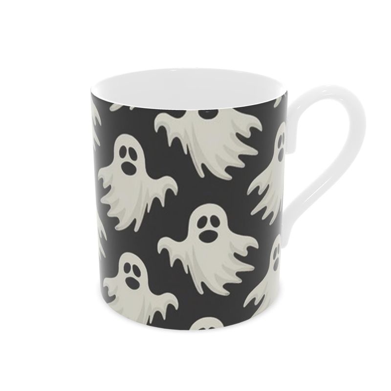Spooky Halloween Ghosts Bone China Mug - Vintage Inspired