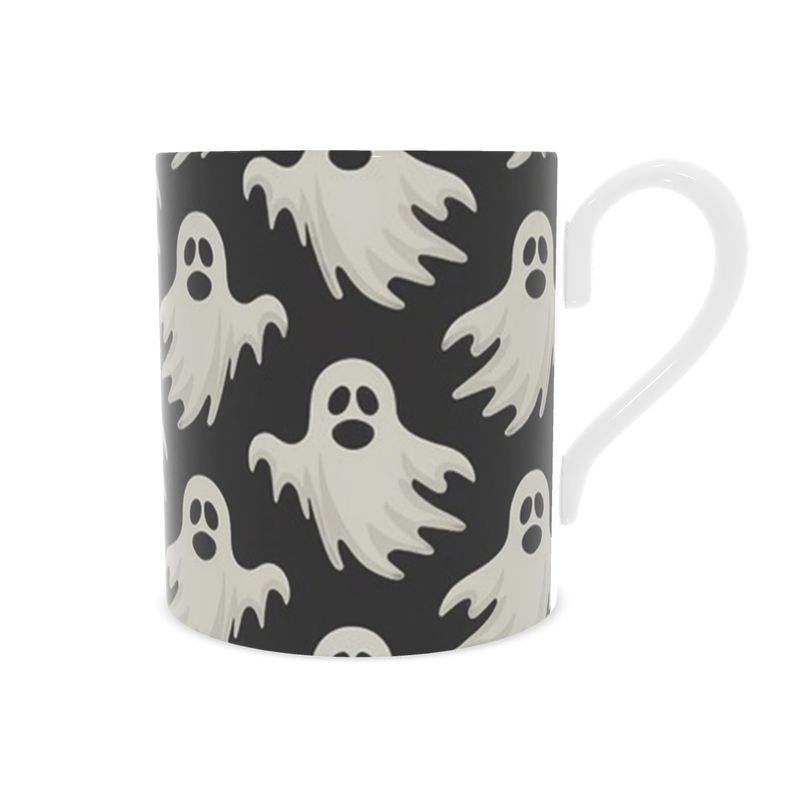 Spooky Halloween Ghosts Bone China Mug - Vintage Inspired