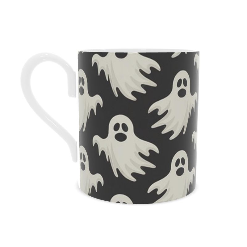 Spooky Halloween Ghosts Bone China Mug - Vintage Inspired