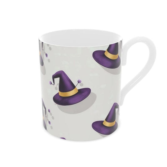 Spooky Witches Hats Porcelain Mug for Halloween