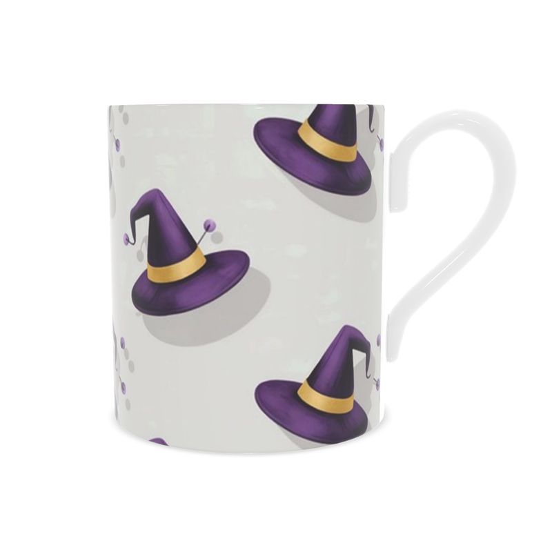 Spooky Witches Hats Porcelain Mug for Halloween