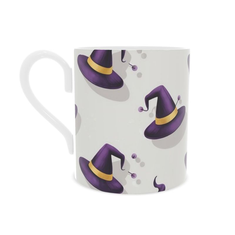 Spooky Witches Hats Porcelain Mug for Halloween
