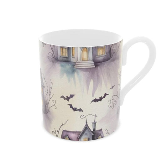 Vintage Inspired Bone China Mug with Halloween Design