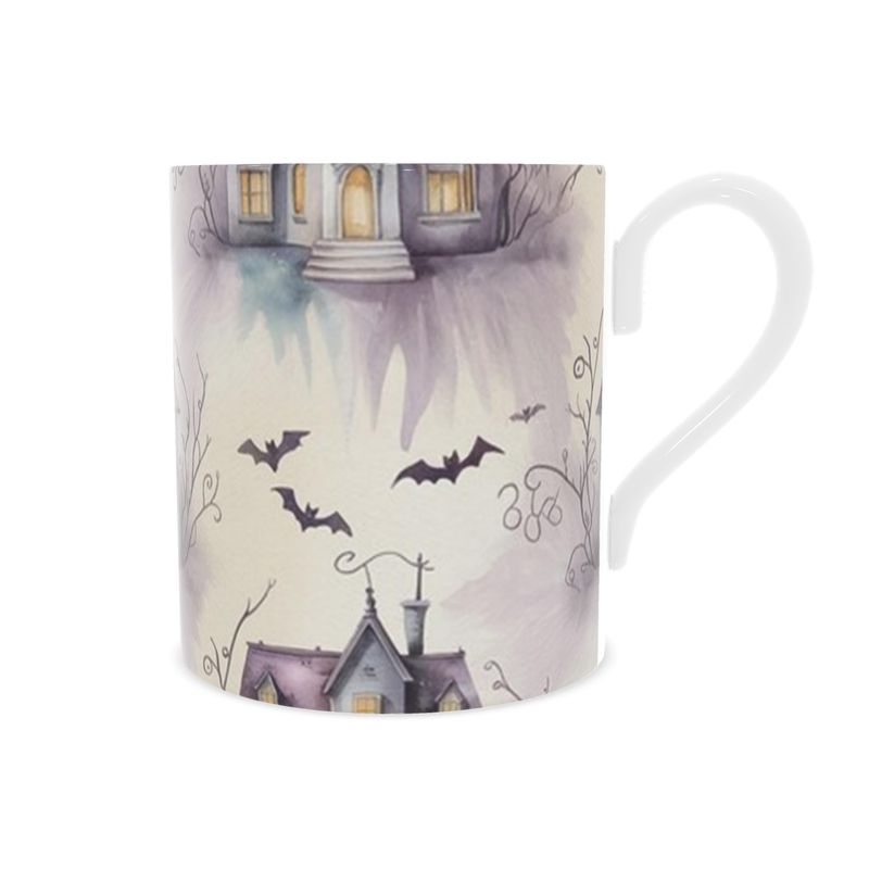 Vintage Inspired Bone China Mug with Halloween Design