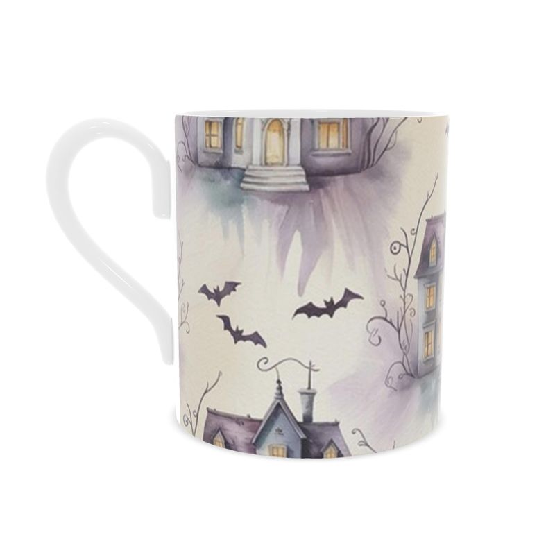 Vintage Inspired Bone China Mug with Halloween Design