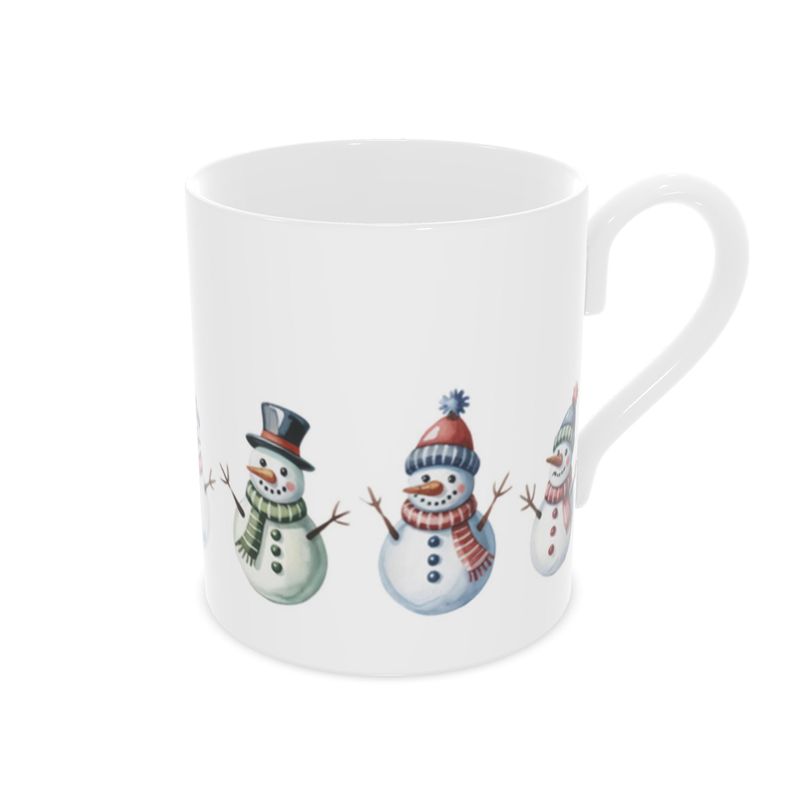 Vintage Style Christmas Snowmen Mug