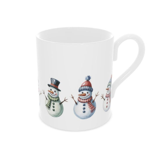 Vintage Style Christmas Snowmen Mug