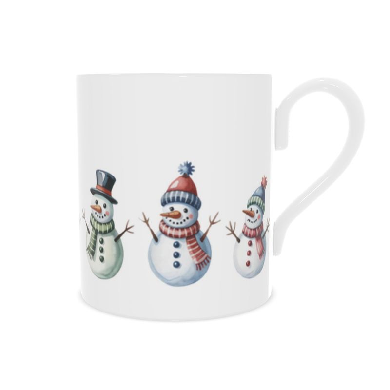 Vintage Style Christmas Snowmen Mug