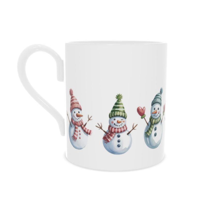 Vintage Style Christmas Snowmen Mug