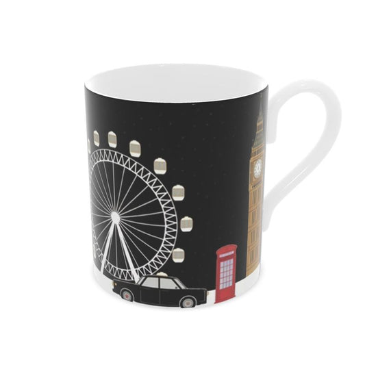Christmas in London Ceramic Mug - Holiday Souvenir Gift