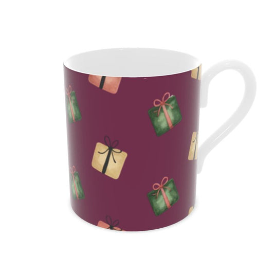 Holiday Gift Idea: Christmas Present Bone China Mug