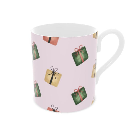 Unique Christmas Present Design Mug in Bone China - Gift for Her or Him