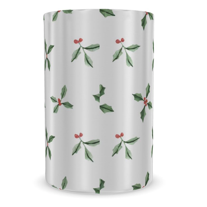 Luxury Holly Christmas Wine Cooler - Elegant Table Centerpiece