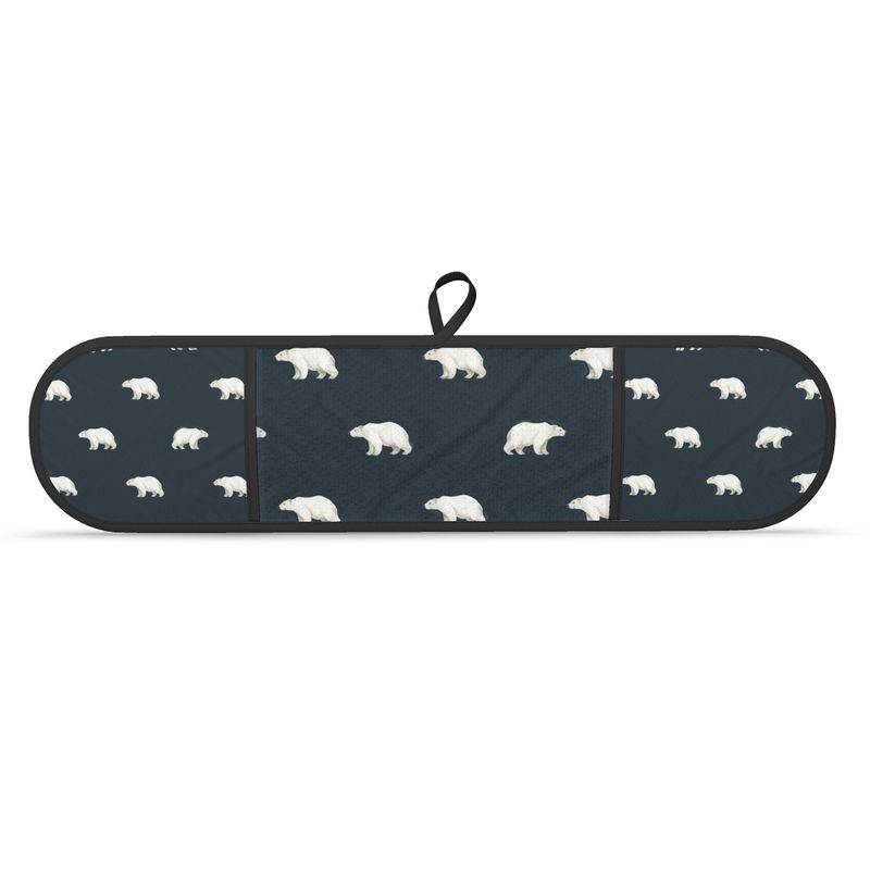 Christmas Kitchen Decor: Polar Bear Double Oven Mitts