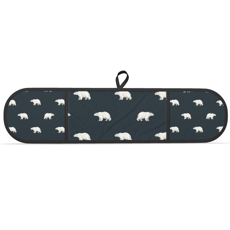 Christmas Kitchen Decor: Polar Bear Double Oven Mitts