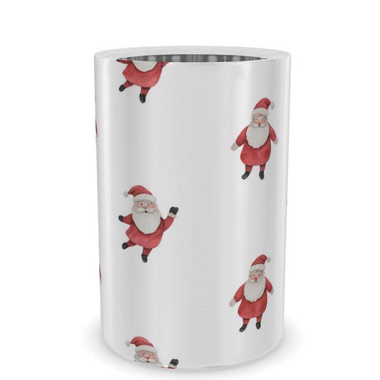 Christmas Wine Cooler with Santa Motif - Elegant Holiday Entertaining