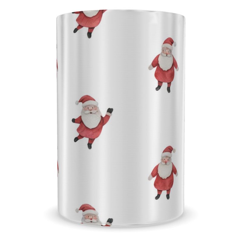 Christmas Wine Cooler with Santa Motif - Elegant Holiday Entertaining