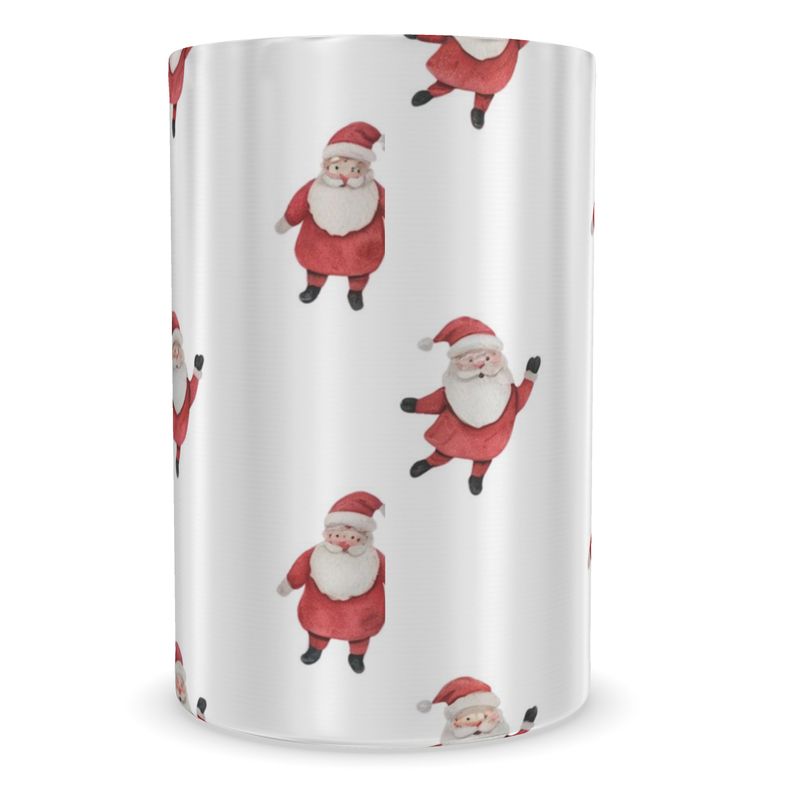 Christmas Wine Cooler with Santa Motif - Elegant Holiday Entertaining