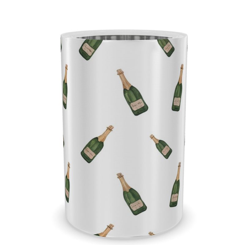 Luxury Wine Cooler with Festive Champagne Bottle Design
