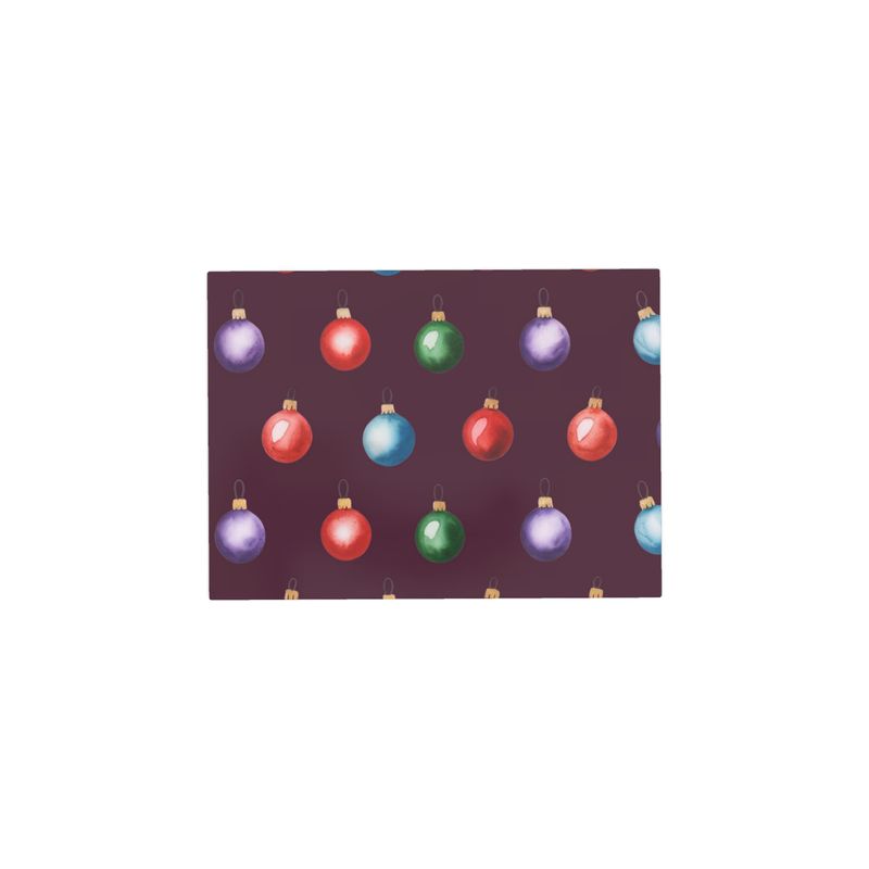 Burgundy Christmas Baubles Serving Platter