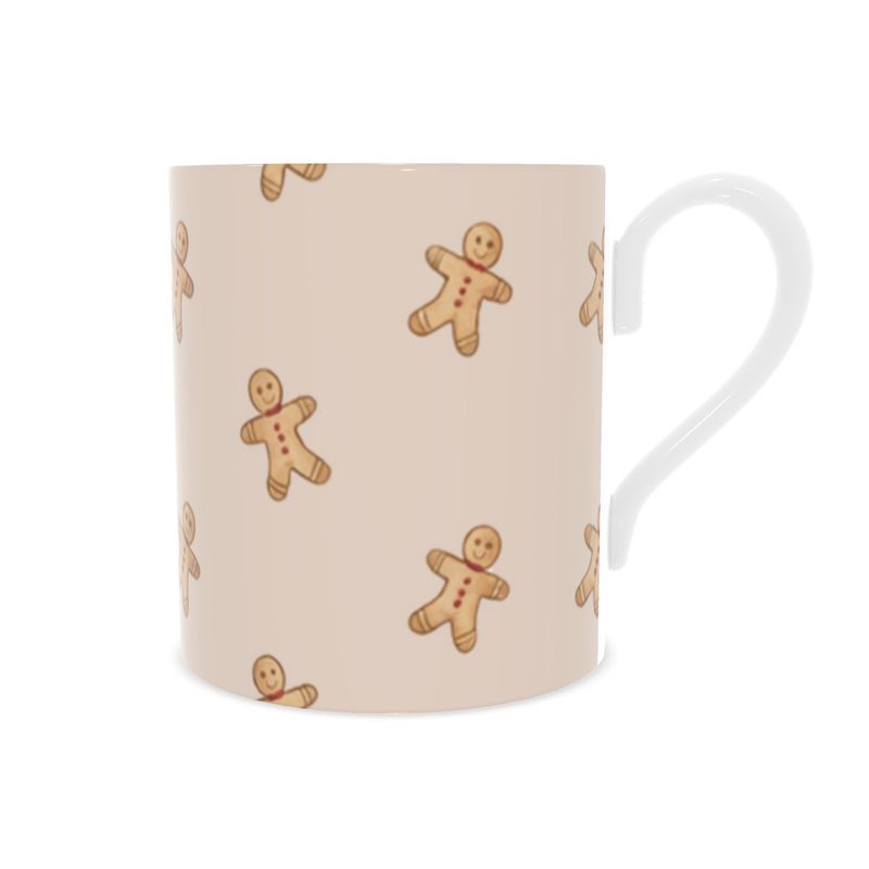 Vintage Style Gingerbread Man Mug - Fine Bone China Tea Cup