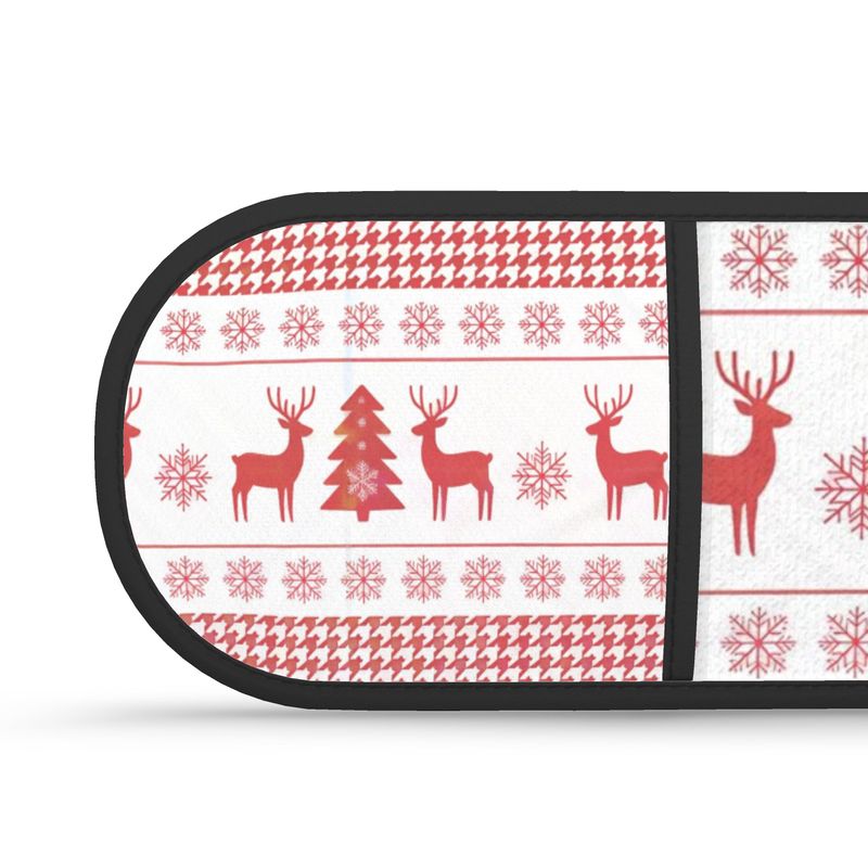 Vintage Inspired Stag Print Oven Gloves Set - Double Thick Potholders