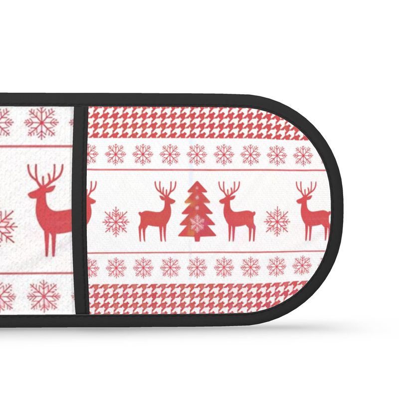 Vintage Inspired Stag Print Oven Gloves Set - Double Thick Potholders