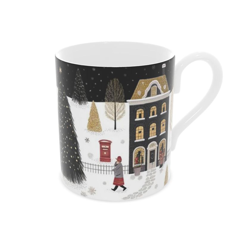 Holiday Vibes: Christmas in the Country Bone China Mug
