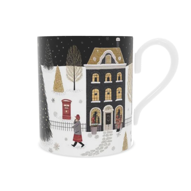 Holiday Vibes: Christmas in the Country Bone China Mug