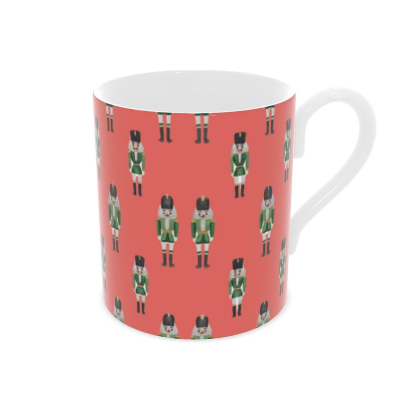 Classic Bone China Christmas Nutcracker Mug - Holiday Gift Idea