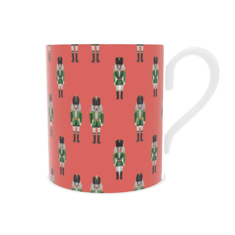 Classic Bone China Christmas Nutcracker Mug - Holiday Gift Idea