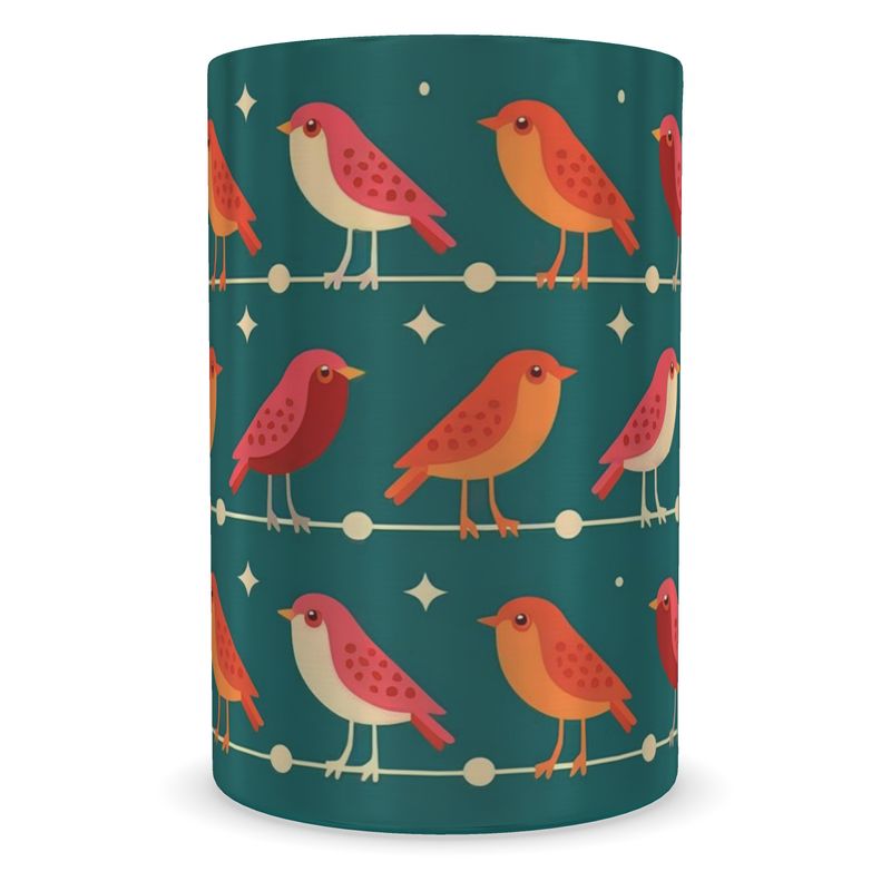 Festive Robin Themed Wine Chiller - Luxury Christmas Decor
