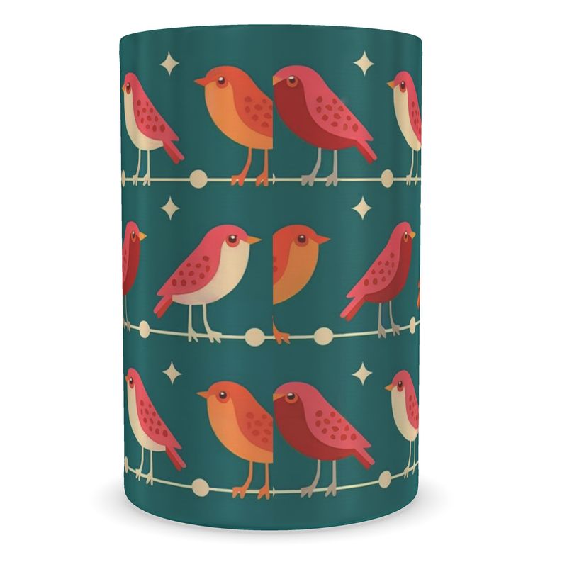 Festive Robin Themed Wine Chiller - Luxury Christmas Decor