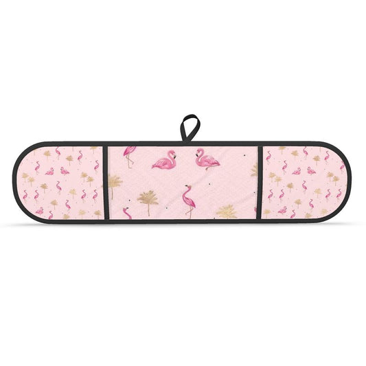 Pink Flamingo Double Oven Gloves for Bright Kitchen Decor