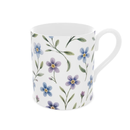 Cottage Floral Fine Bone China Mug - Perfect Gift