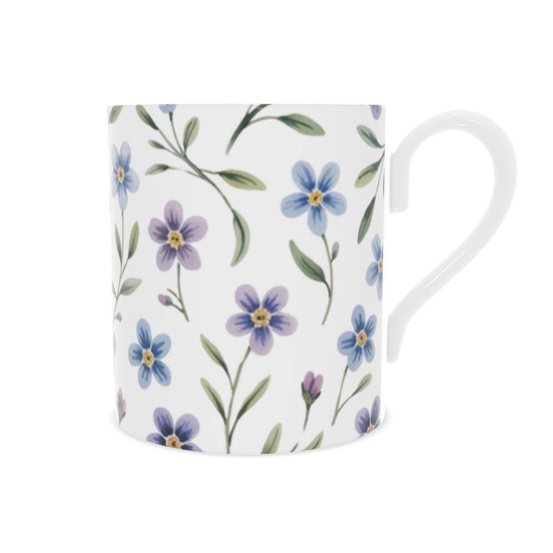 Cottage Floral Fine Bone China Mug - Perfect Gift