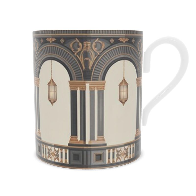 Venetian Lanterns Fine Bone China Mug | Elegant Ceramic Cup