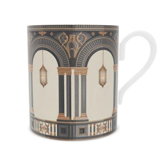 Venetian Lanterns Fine Bone China Mug | Elegant Ceramic Cup