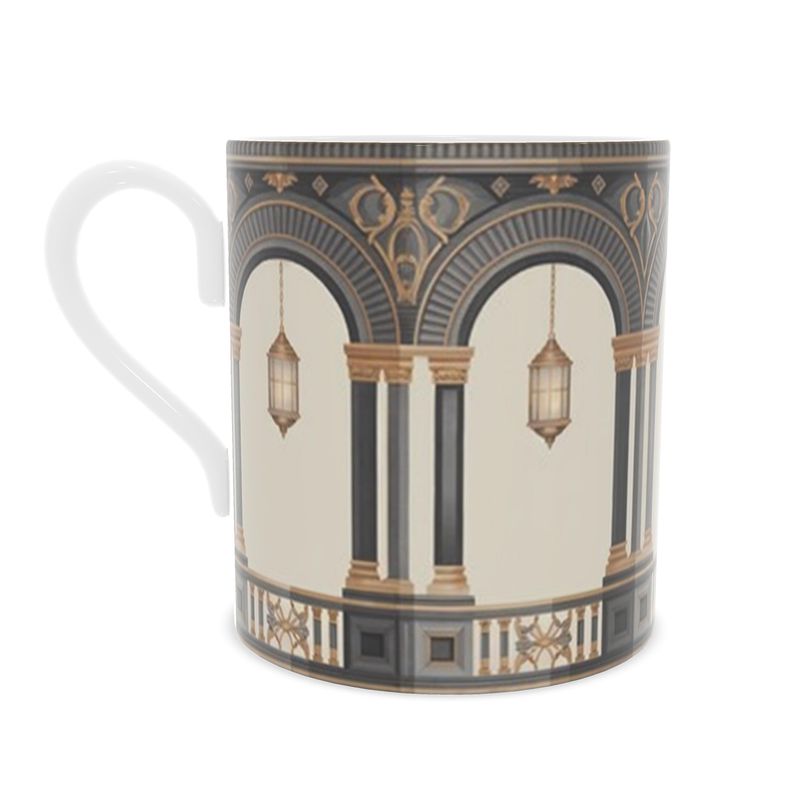Venetian Lanterns Fine Bone China Mug | Elegant Ceramic Cup