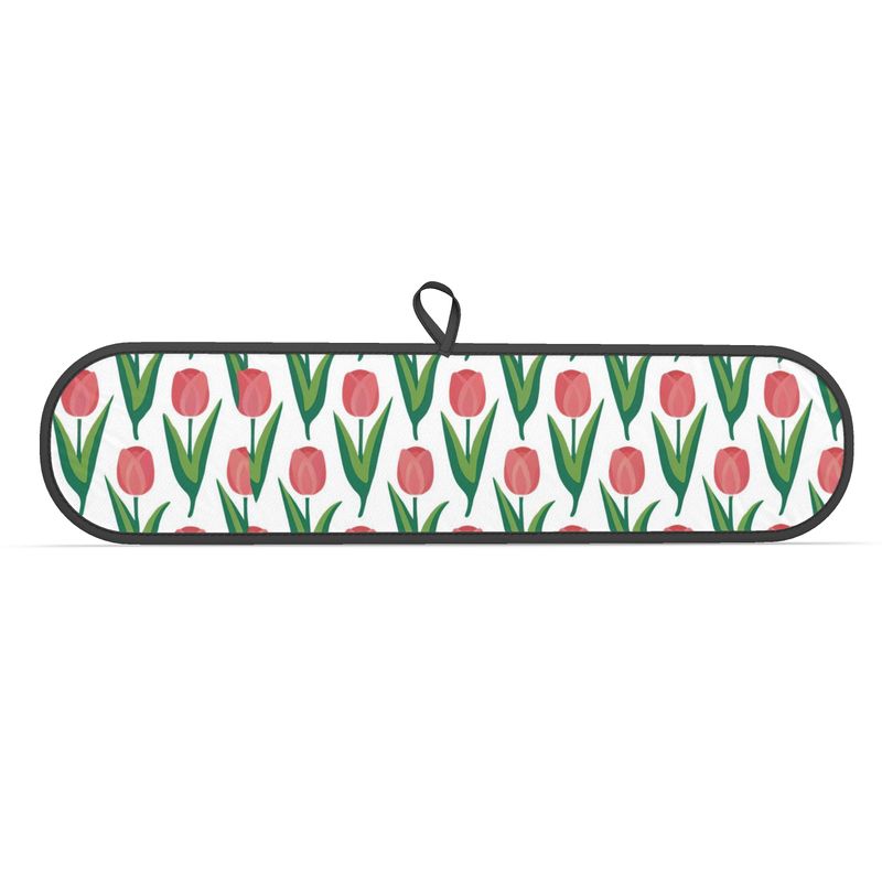 Tulip Pattern Double Oven Glove - Stylish Kitchen Accessory