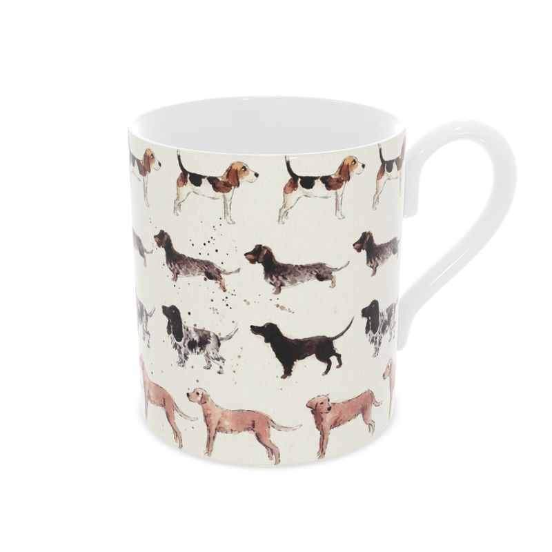 Charming Fine Bone China Mug for Dog Lovers - Unique Canine Gift