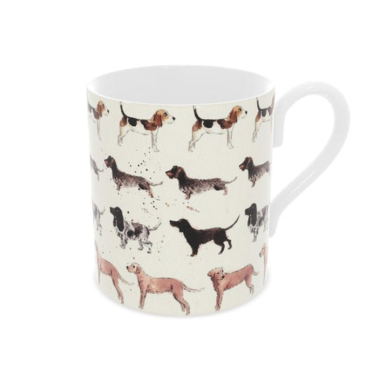 Charming Fine Bone China Mug for Dog Lovers - Unique Canine Gift