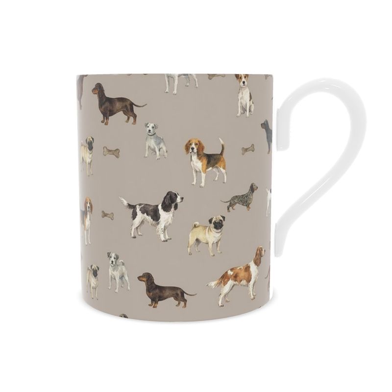 Charming Fine Bone China Mug for Dog Enthusiasts