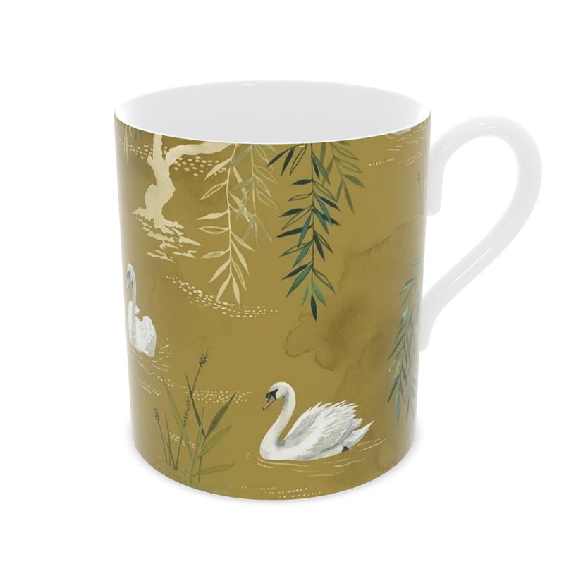 Elegant Swan Fine Bone China Mug - Perfect Gift for Bird Lovers