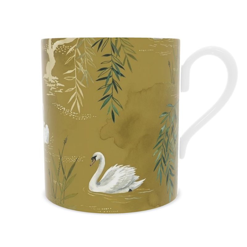 Elegant Swan Fine Bone China Mug - Perfect Gift for Bird Lovers