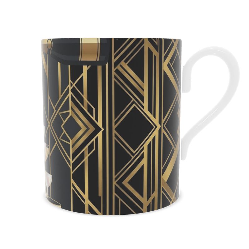 Fine Bone China Mug for Champagne Lovers - Stylish Drinkware Gift