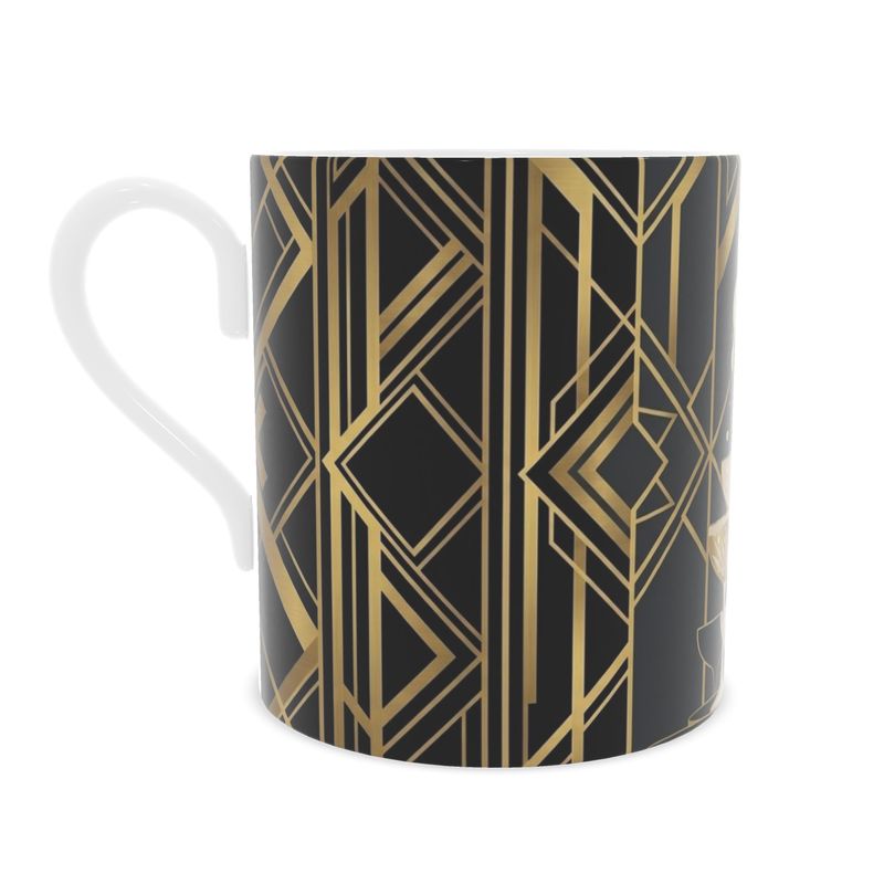 Fine Bone China Mug for Champagne Lovers - Stylish Drinkware Gift