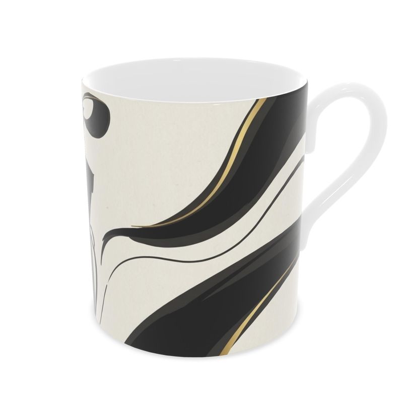 Fashion Inspired Fine Bone China Mug | Stylish Drinkware Gift