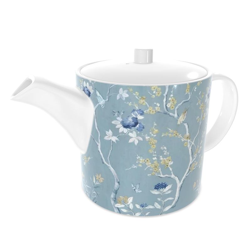 Beautiful Blue Floral Bone China Teapot - Ideal for Afternoon Tea